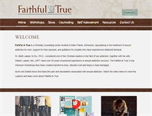 Tablet Screenshot of faithfulandtrue.com
